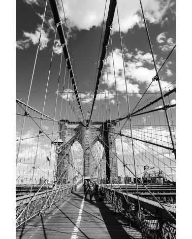 On the Brooklyn Bridge - photographie Nicolas Mazières 
Ballade sur le Brooklyn Bridge