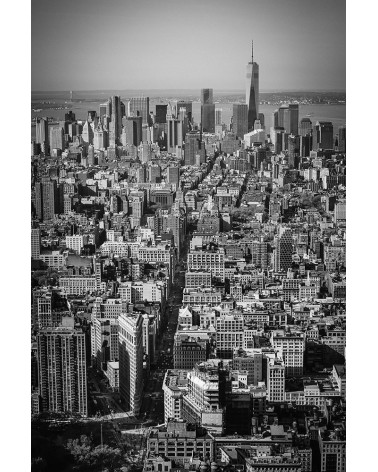 Manhattan from the Empire State Building - photographie Nicolas Mazières 
Les tours et l’ile de Manhattan depuis les hauteurs de